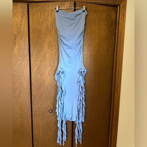 Light Blue Strapless Midi Dress - Women’s size large